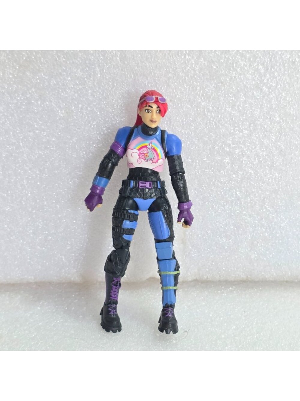 Jazwares Fortnite Brite Bomber Unicorn Rainbow Action Figure Poseable 4" Loose